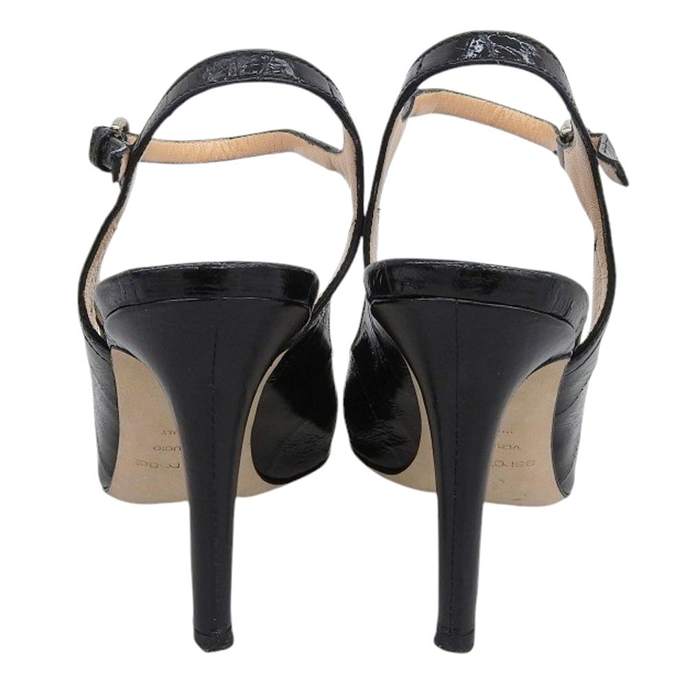 Sergio Rossi セルジオロッシ レザー アンクルストラップ パンプス