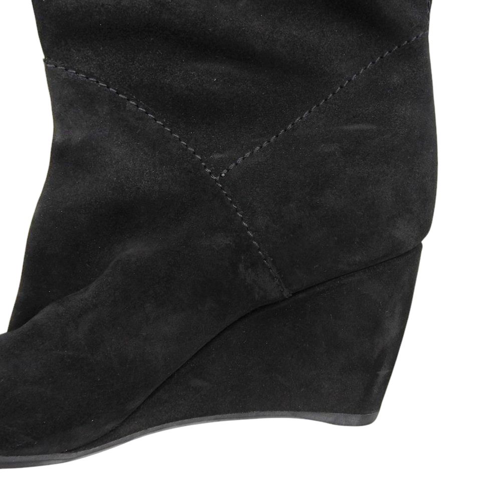 セルジオロッシ Sergio Rossi ブーツ ブーツ 靴 スウェード レディース ブラック系 【中古】 Sergio Rossi セルジオロッシ スエード ロングブーツ レディース