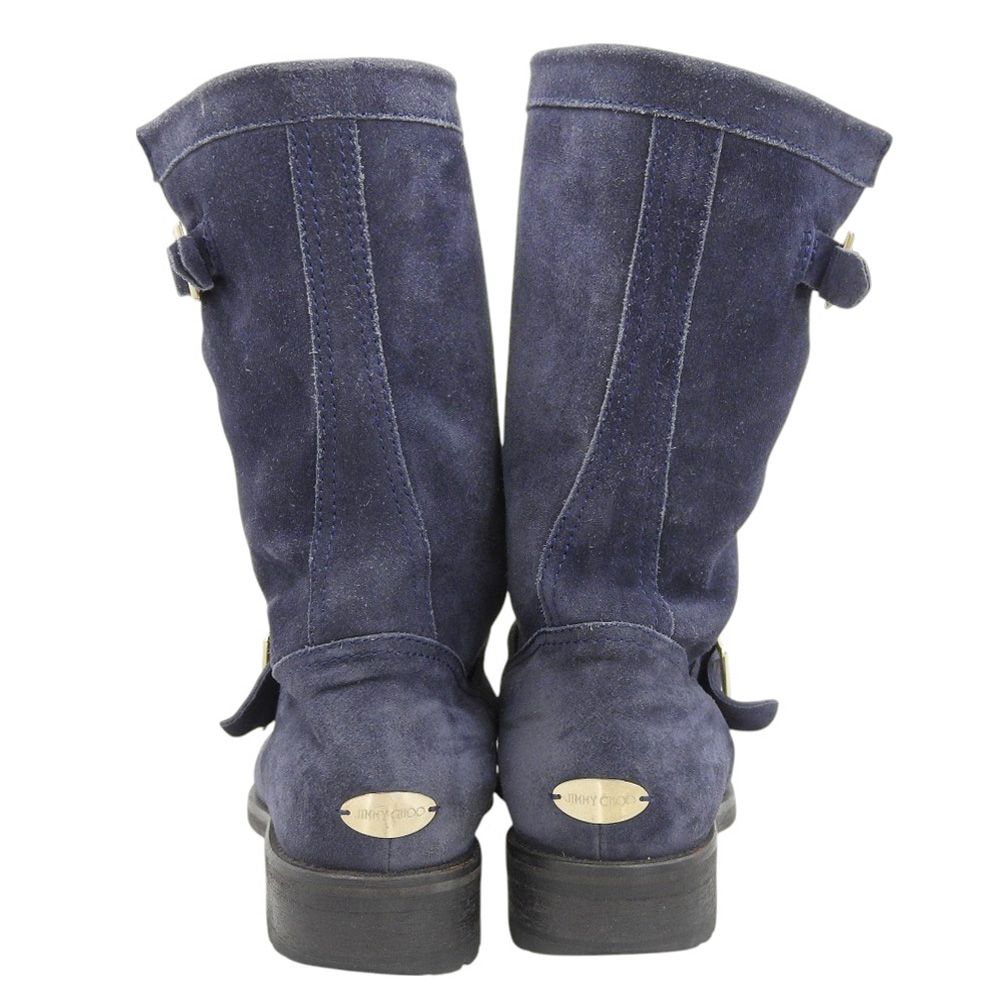 JIMMY CHOO ジミーチュウ スエード バイカー ブーツ レディース