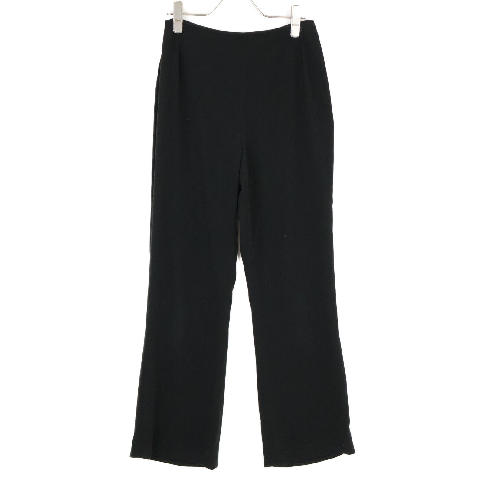 CHANEL シャネル 00年 ブラック ココマーク ストレートパンツ 38