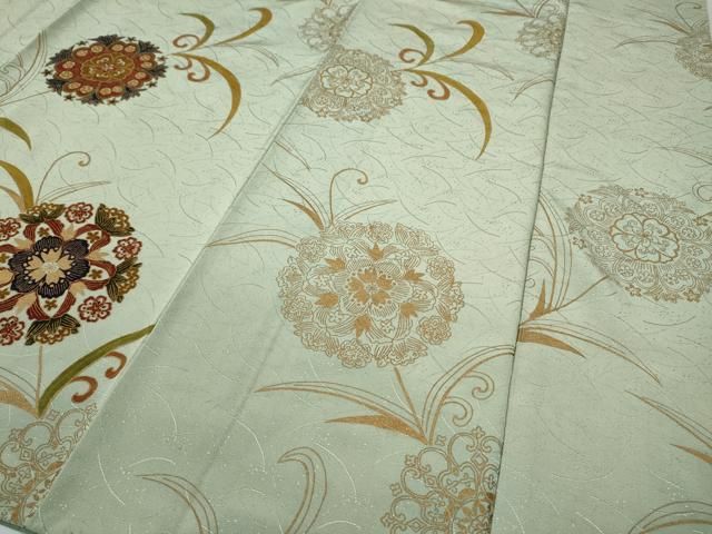 平和屋着物▽訪問着 刺繍 更紗花文 金彩 正絹 逸品 CABB6037ut - メルカリ