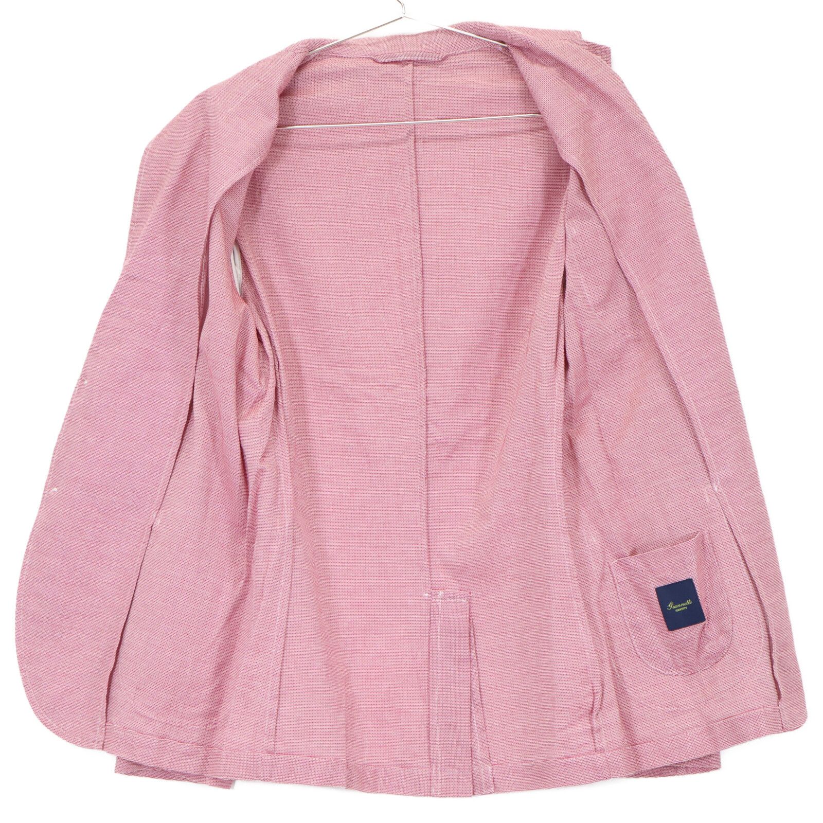 GIANNETTO ジャンネット ﾋﾟﾝｸ RIVIERA ﾃｰﾗｰﾄﾞｼﾞｬｹｯﾄ 44 - メルカリ