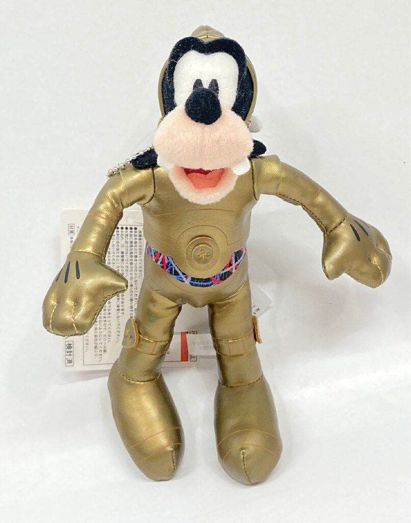 東京ディズニーランド ぬいぐるみバッジ STAR WARS グーフィー(C3-PO