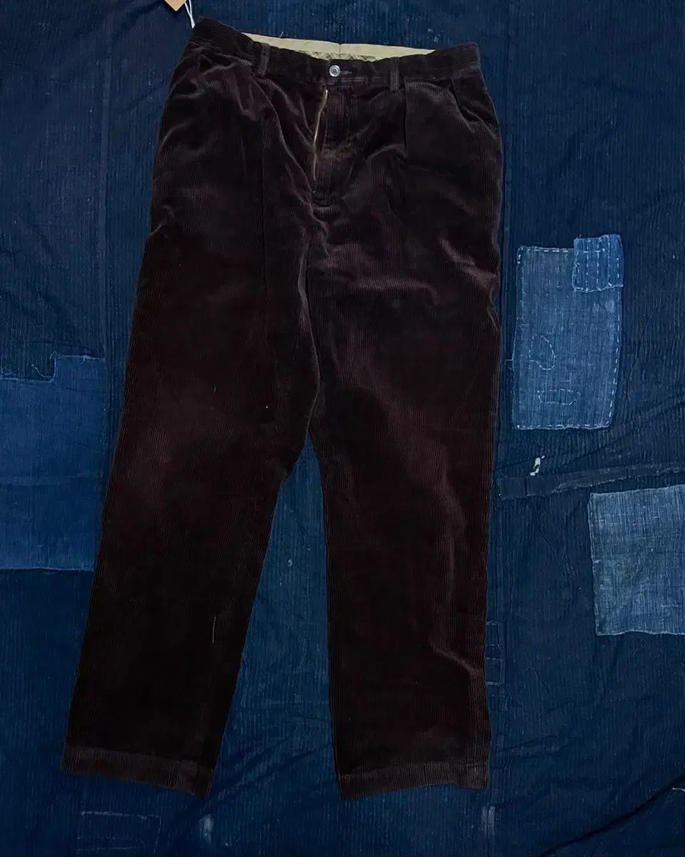 90 s ポロラルフローレン ツータック コーデュロイ アンドリュー パンツ ワイン 34