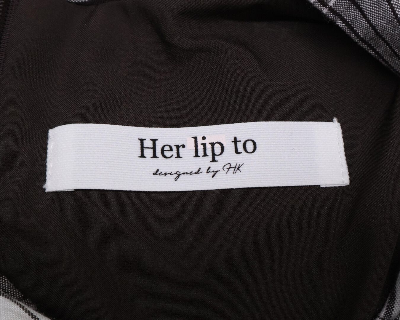  Her lip to ハーリップトゥ Chelsea Checked Tie Dress 1 半袖 その他