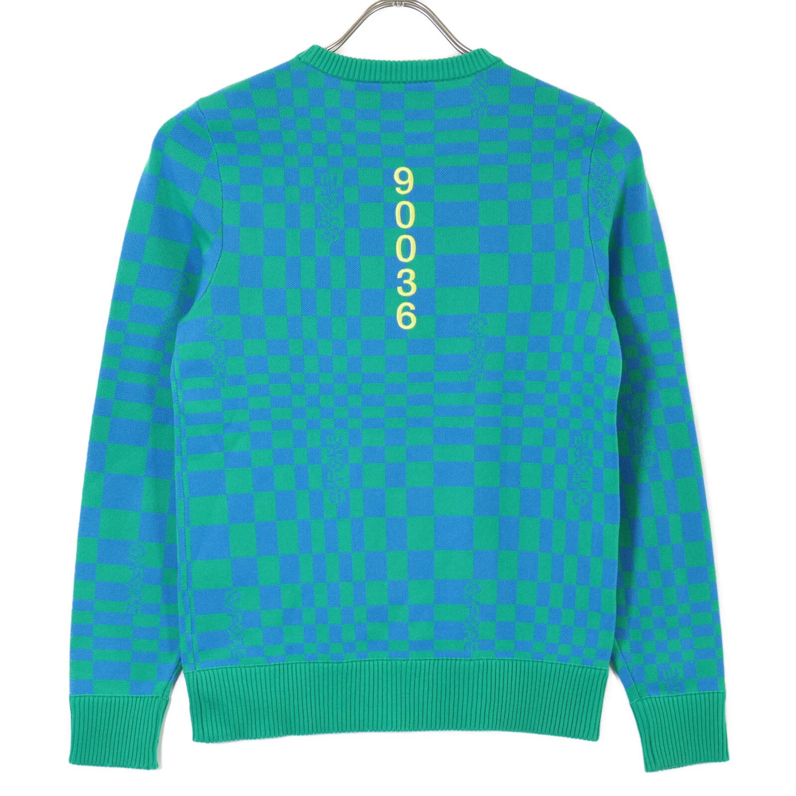 G/FORE ジーフォア ｸﾞﾘｰﾝ×ﾌﾞﾙｰ 073213752 ﾁｪｯｸ柄 ﾄｯﾌﾟｽ 36 - メルカリ