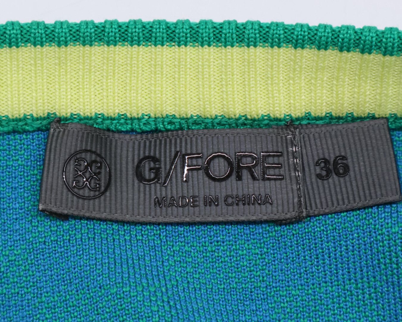 G/FORE ジーフォア ｸﾞﾘｰﾝ×ﾌﾞﾙｰ 073213752 ﾁｪｯｸ柄 ﾄｯﾌﾟｽ 36 - メルカリ