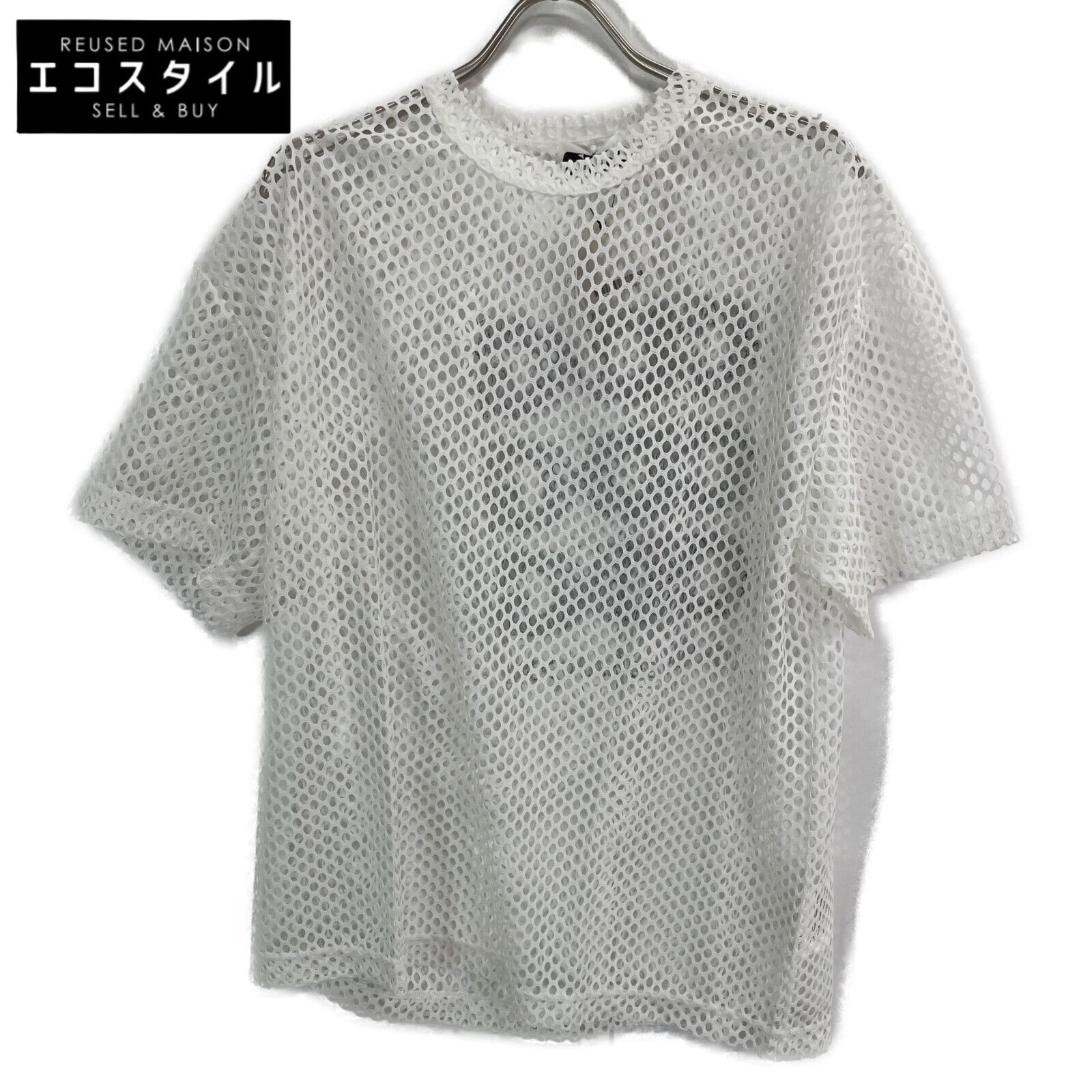 CDG シーディージー 24 SS 白 ｵｰﾊﾞｰｻｲｽﾞ ﾒｯｼｭTｼｬﾂ S