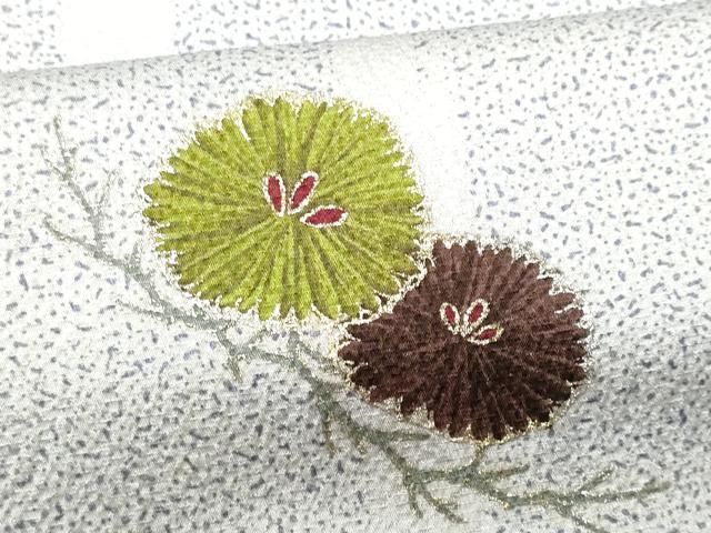 平和屋着物□上質な小紋 菊 金彩 正絹 逸品 未使用 CABB3834fb - メルカリ