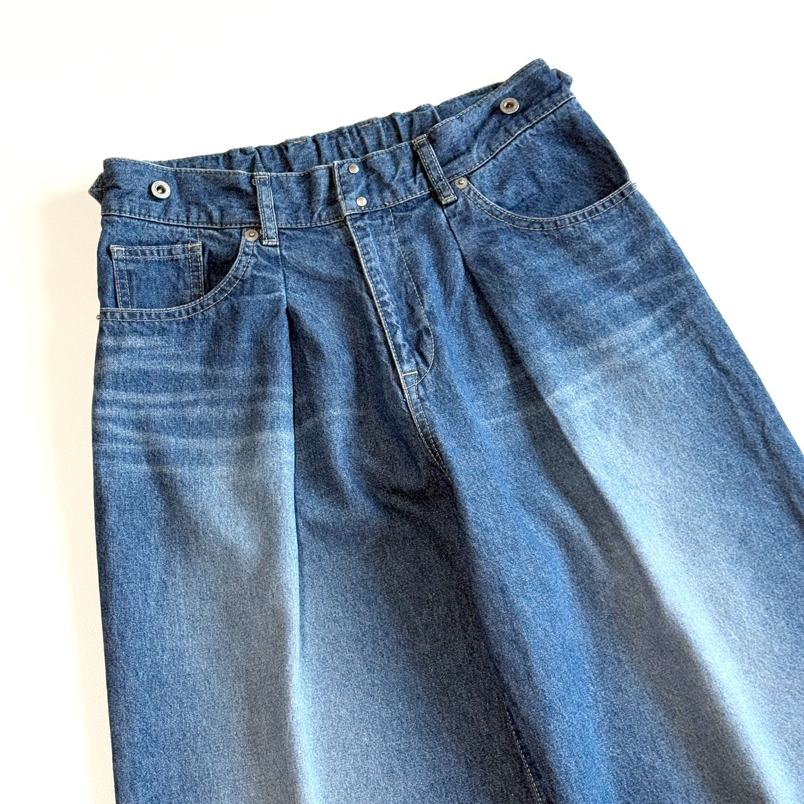 ワイドデニムパンツ M