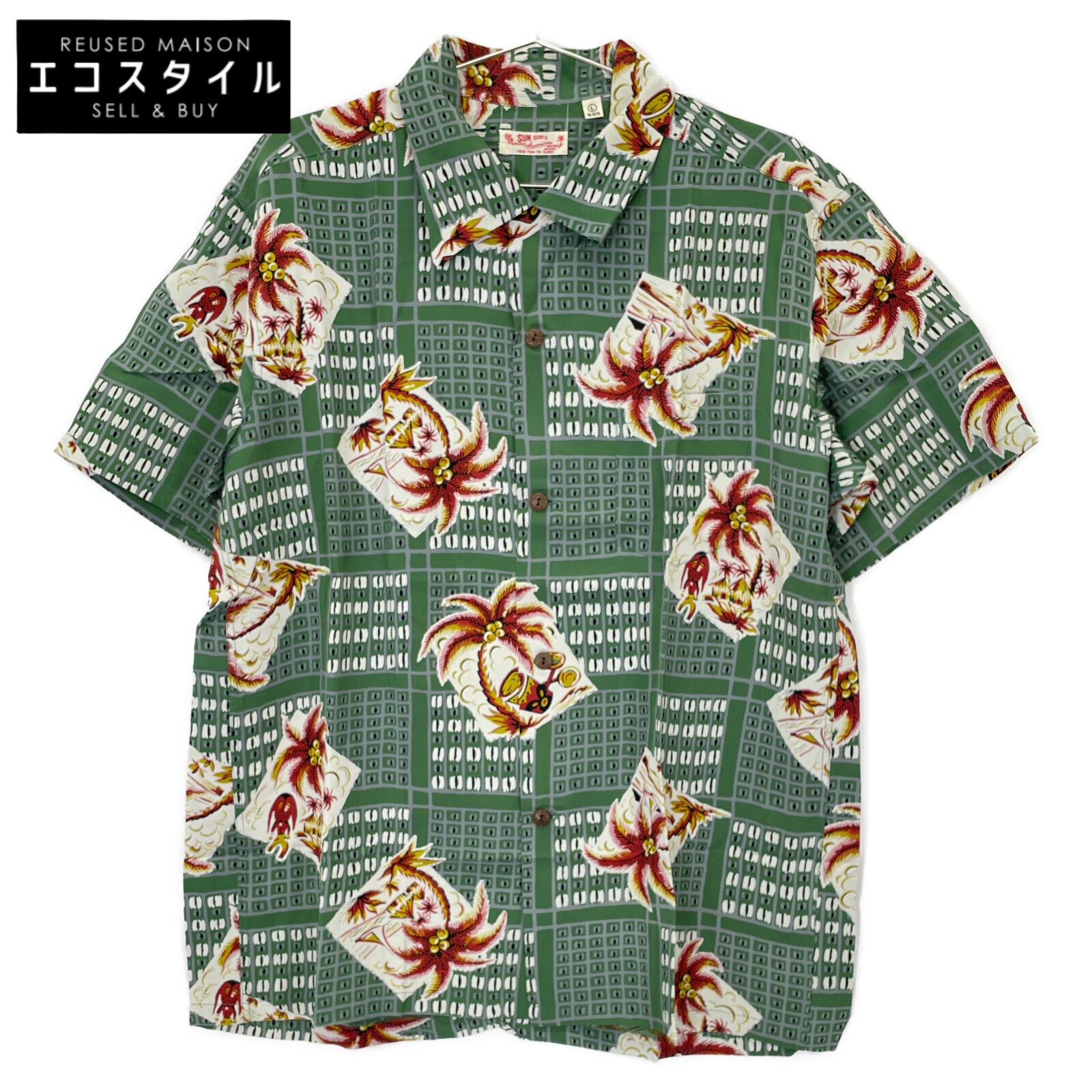SUN SURF サンサーフ SS 37459 COCONUT TREE SQUARES L