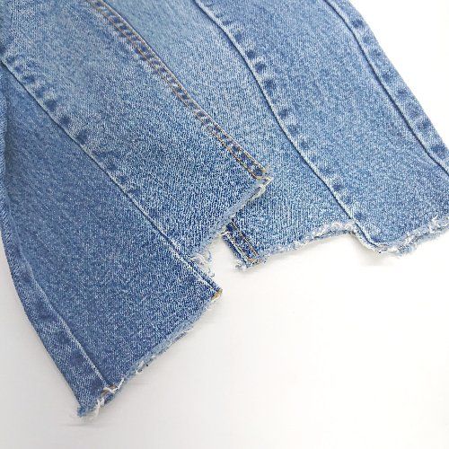 ◇ SELECT MOCA ダメージ加工 ストレートジーンズ サイズM インディゴ