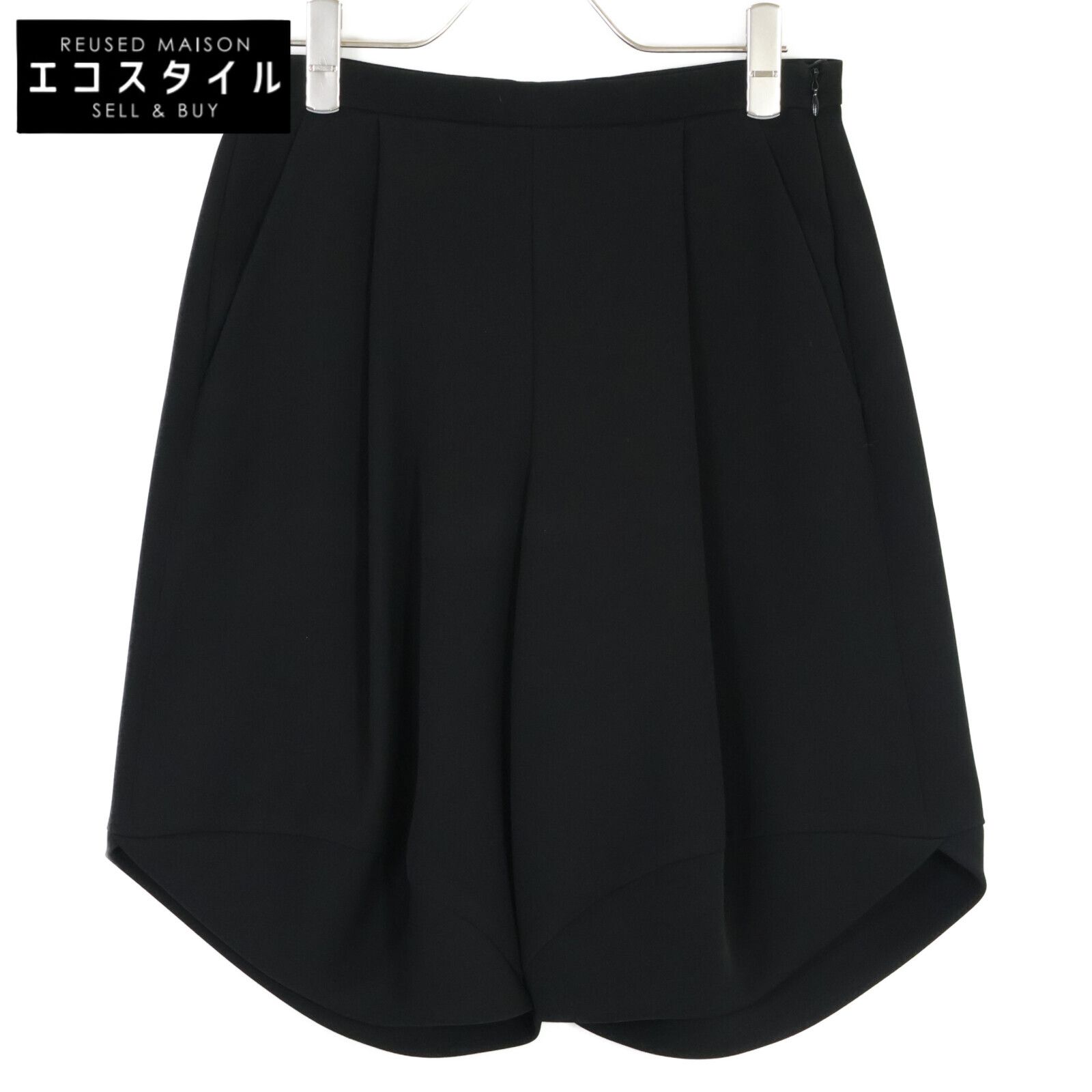 GIORGIO ARMANI ジョルジオアルマーニ ﾌﾞﾗｯｸ 21年 T 002 M ﾊﾞﾙｰﾝ ｼｮｰﾄ ﾊﾟﾝﾂ 40