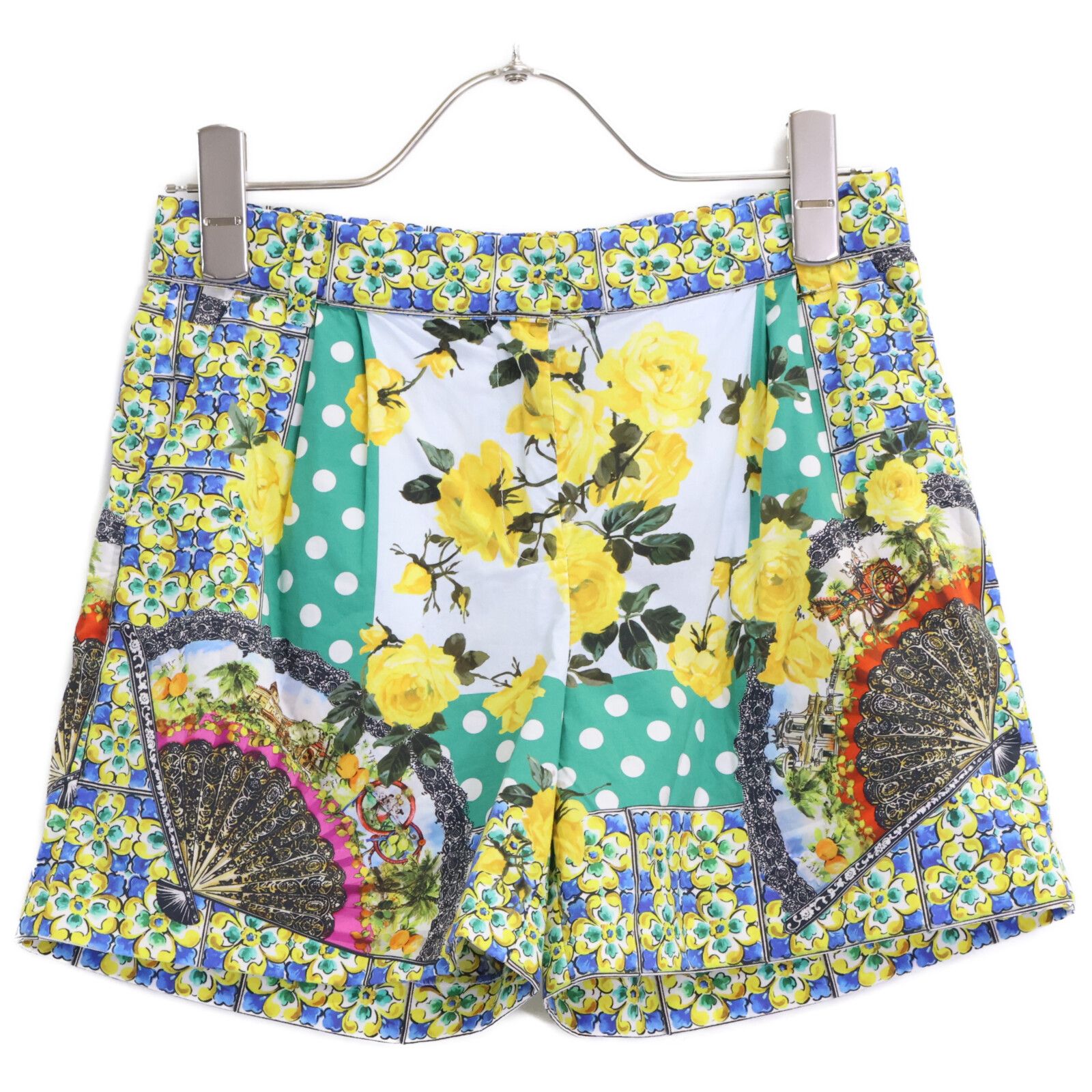 DOLCE GABBANA ドルチェアンドガッバーナ L 51 Q 16 FP 5 IW ﾏﾖﾘｶ柄ｼｮｰﾄﾊﾟﾝﾂ 9 10