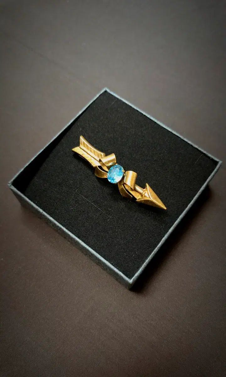 CORO Bow Arrow ブローチ GOLD リー ボウ＆アロー ヴィンテージ ブルー アンティーク