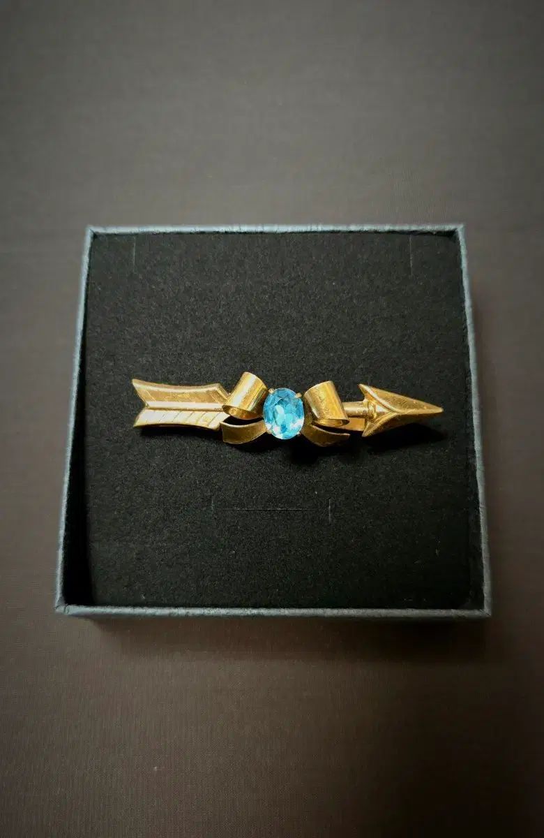 CORO Bow Arrow ブローチ GOLD リー ボウ＆アロー ヴィンテージ ブルー アンティーク