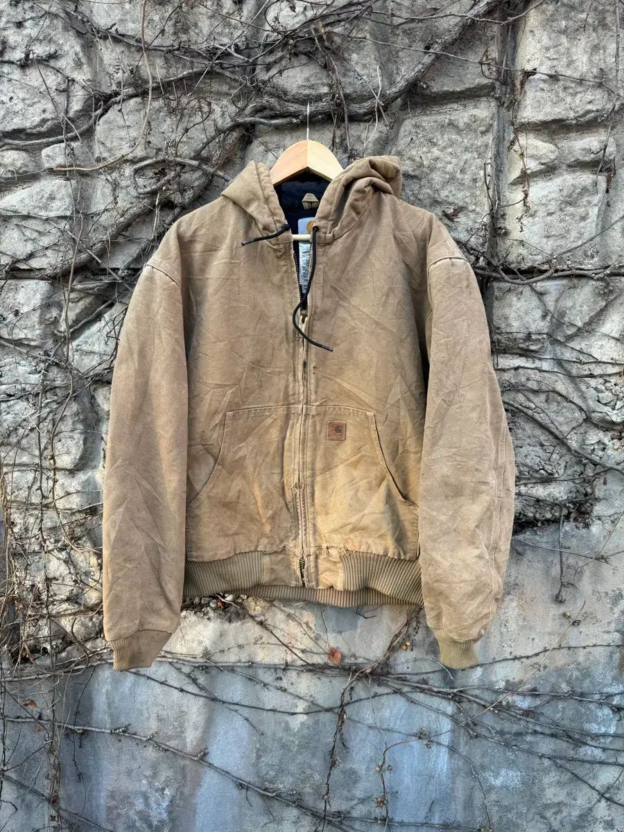 Carhartt カーハート ヴィンテージ J 130 FRB ダメージ ダック アクティブ ジャケット フード ウォーク