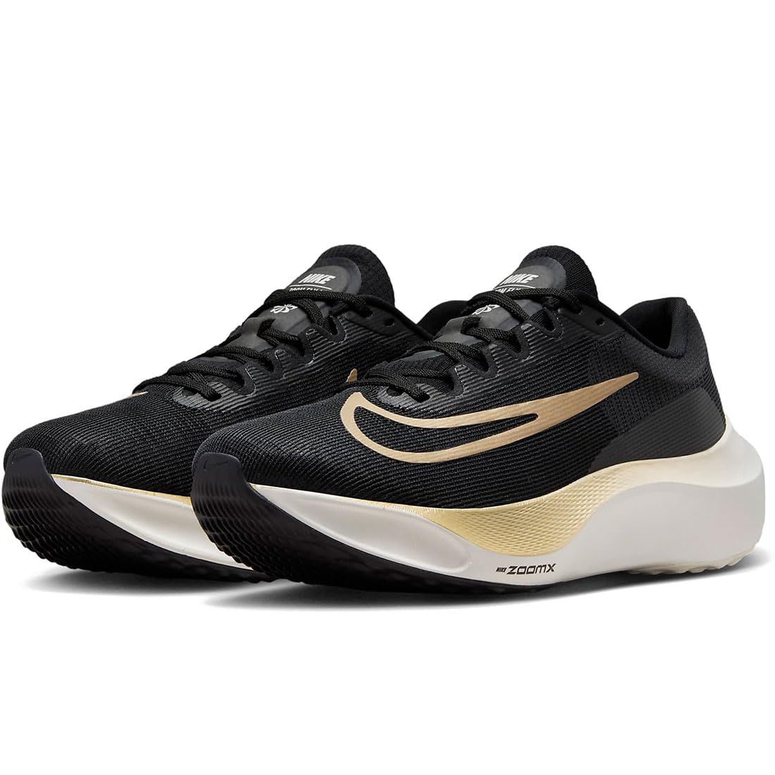 ナイキ ズーム フライ 5 ZOOM FLY ブラック セイル メタリックゴールドグレイン DM 8968 002 ナイキジャパン 25 cm
