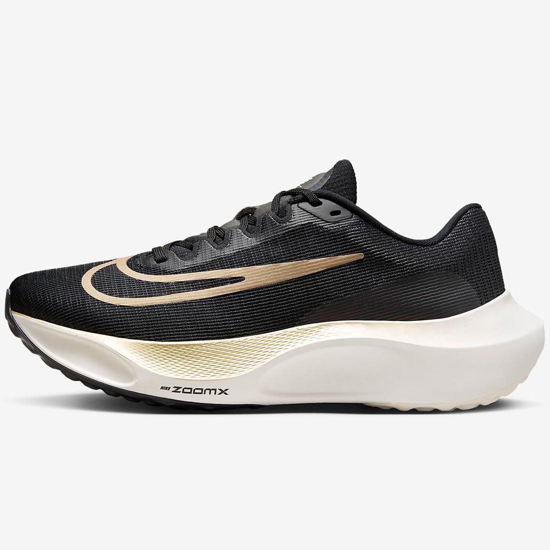 ナイキ ズーム フライ 5 ZOOM FLY ブラック セイル メタリックゴールドグレイン DM 8968 002 ナイキジャパン 25 cm