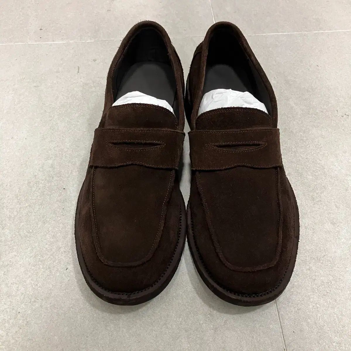 275 Kinch! 810 ブラウン スウェード ローファー フルセット