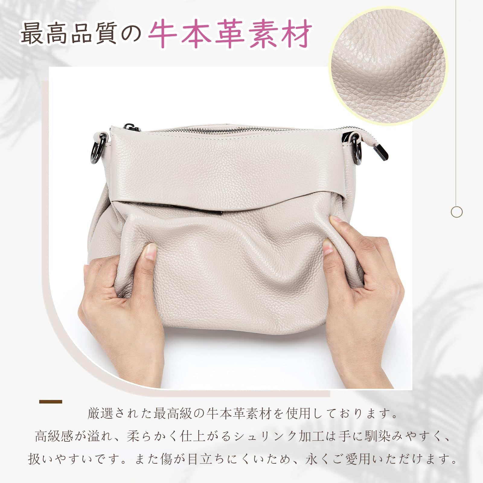 人気商品】[MFFOR] ショルダーバッグ 本革 レディース 2way 斜め掛け