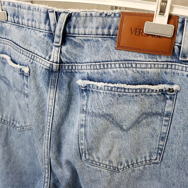 VERSACE 銀座店 ヴェルサーチ メデューサボタン デニム パンツ メンズ
