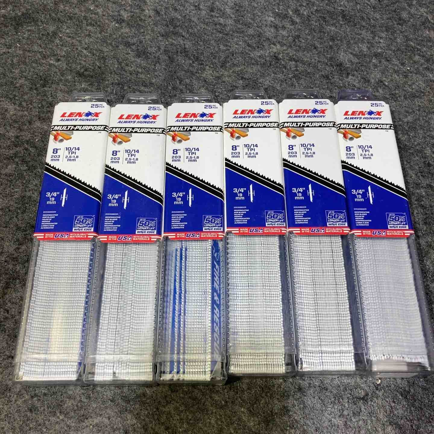 6箱セット レノックス LENOX 200 mm セーバーソーブレード 入