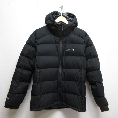 モンベル Montbell パーマフロスト ライトダウン パーカ M 黒 ブラック 1101639 ジャケット ブルゾン フード ナイロン