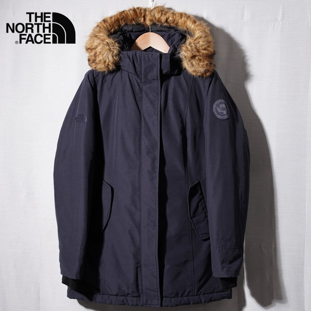 人気　ノースフェイス　ダウンジャケット　メンズ　Ｍ　マクマード　ネイビー　刺繍 ノースフェイス THE NORTH FACE マクマードパーカー ダウン M ネイビー