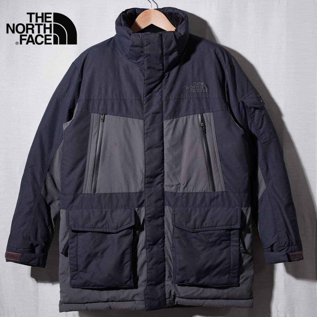 ノースフェイス THE NORTH FACE ダウンジャケット L ネイビー グレー