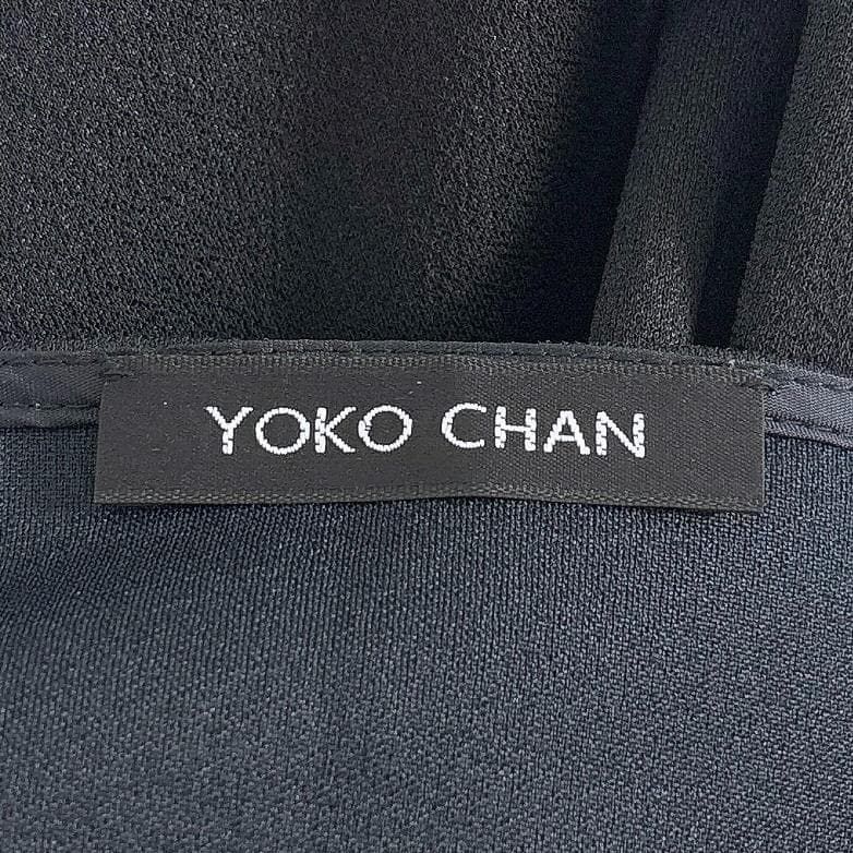  ノースリーブワンピース 38 無地 ブラック ノースリーブ ひざ丈ワンピース