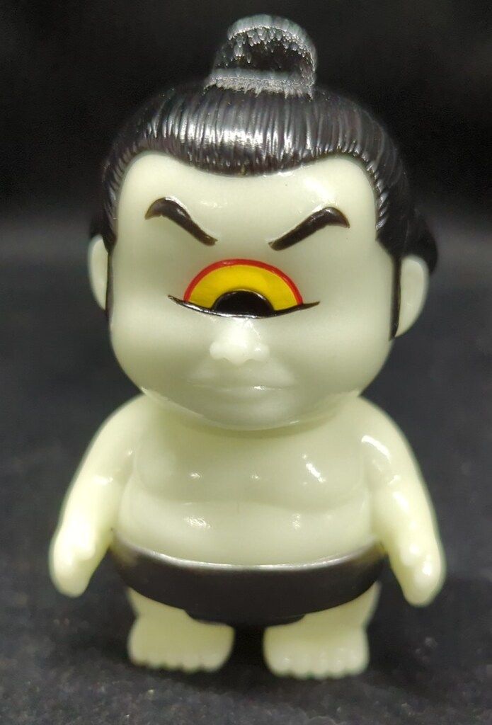 REALHEAD 化ケノ富士 蓄光成型 ガンメタまわし 黒髪 黄赤目