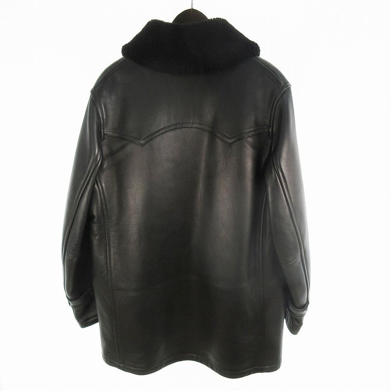 コモリ COMOLI シープスキン ムートン カナディアンコート レザー ボア
