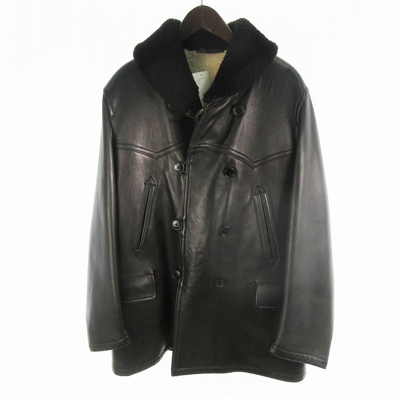 コモリ COMOLI シープスキン ムートン カナディアンコート レザー ボア