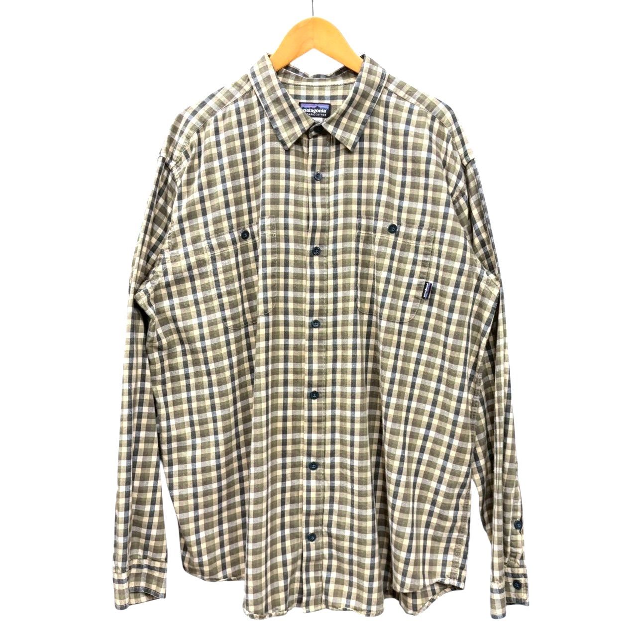 00s ビンテージ パタゴニア オーガニック コットン チェック シャツ XL