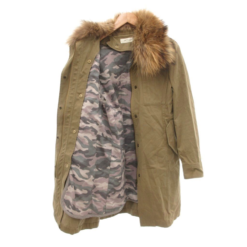 【美品】ユナイテッドアローズモッズコート ユナイテッドアローズ UNITED ARROWS モッズコート 36 ミドル丈 裏地