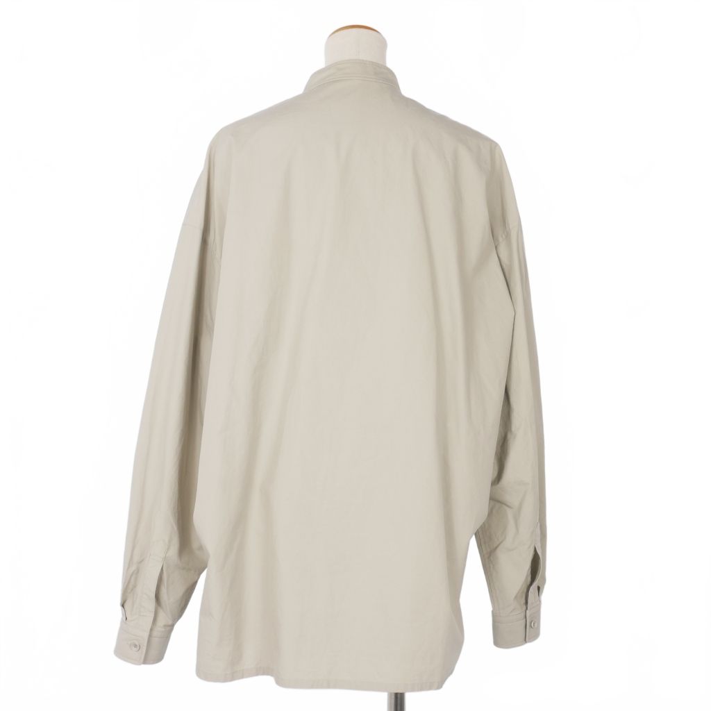 THE RERACS オープンカラー シャツ ベージュ 46 THE PLACKET SHIRTS(46