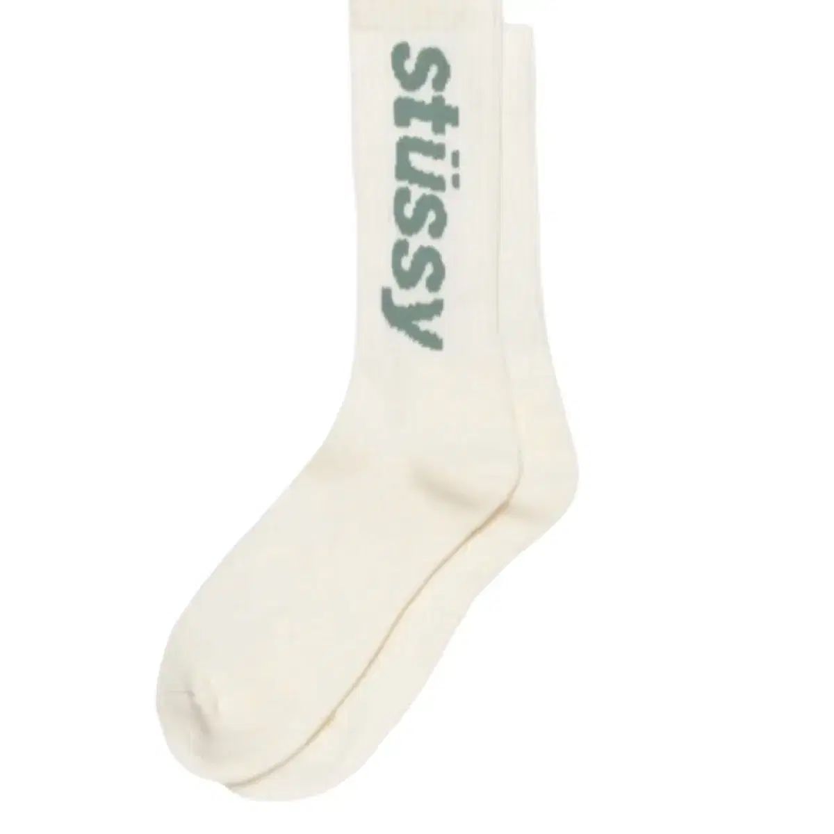 1回着用 STUSSY ステューシー ヘルベチカ クルー ソックス シフォン ストーン 138845