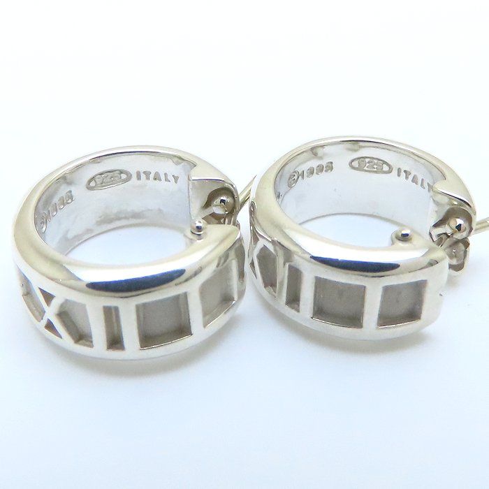 TIFFANY&Co. ティファニー アトラス フープ ピアス シルバー925