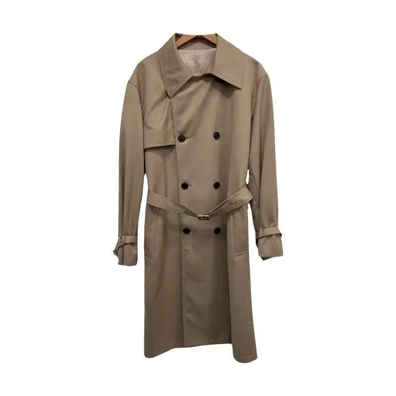 メンズL クアー ウール トレンチ コート