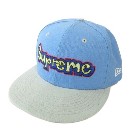 シュプリーム SUPREME ニューエラ ゴンズ ロゴ キャップ 帽子 水色 ライトブルー
