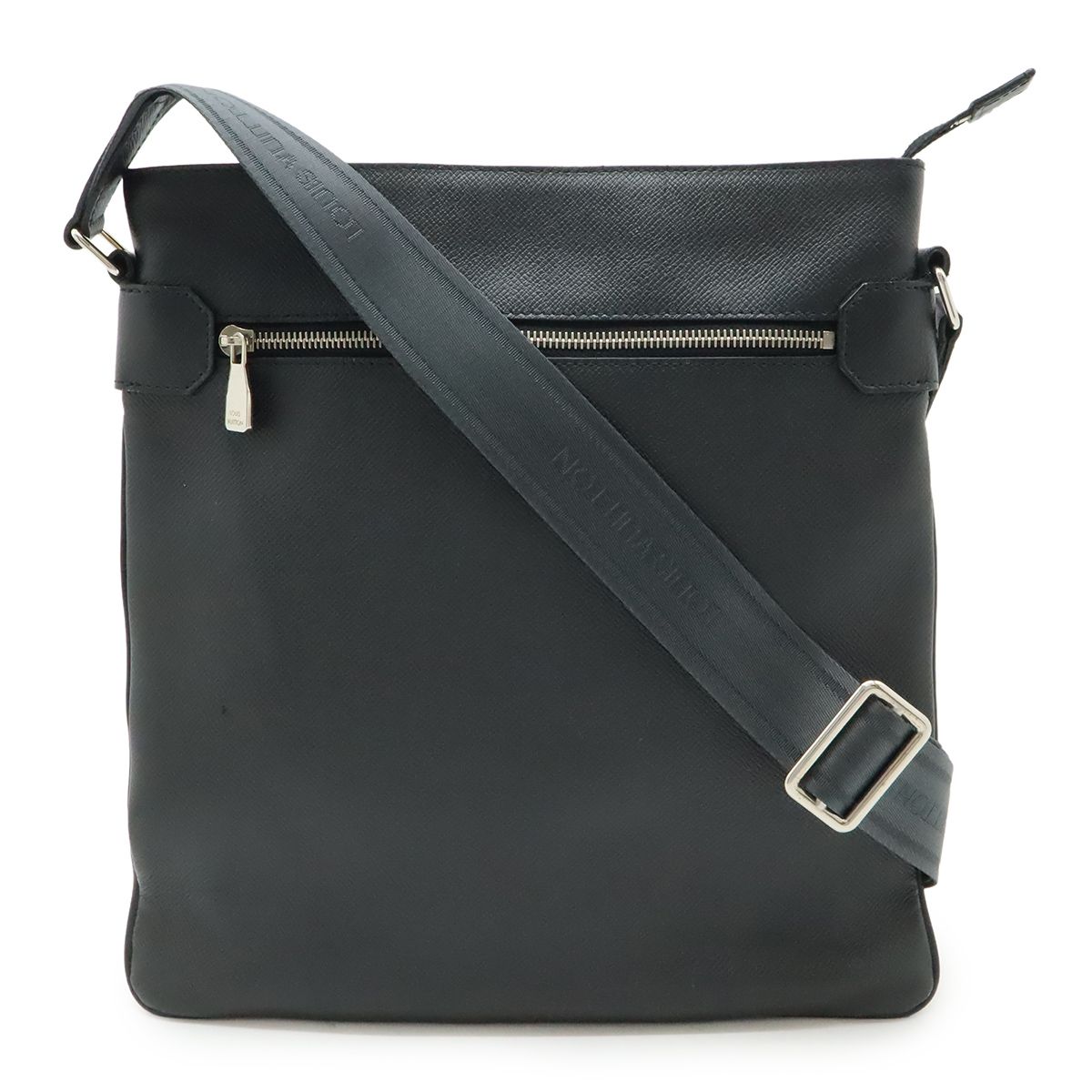 LOUIS VUITTON ルイ ヴィトン タイガ サシャ ショルダーバッグ 斜め掛け マチなし レザー アルドワーズ 黒 ブラック M 32712