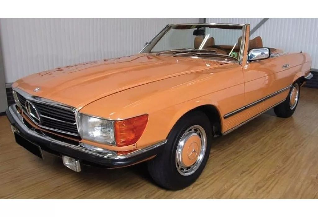 ミニカー 1|18 MB 450 SL 1975 カイエンオレンジ 183350