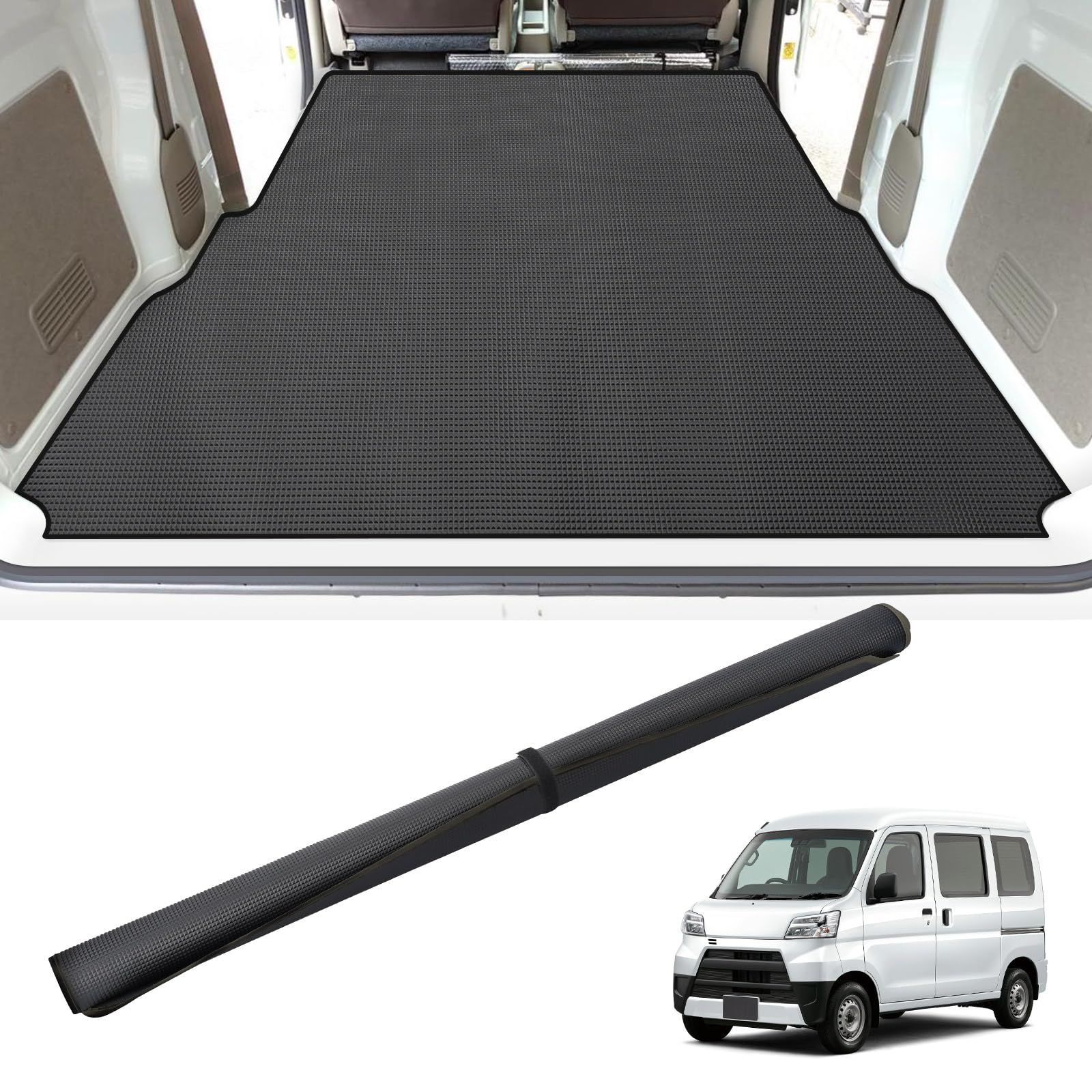 ハイゼットカーゴ マット 荷台 S 320 V 321 330 331 ピクシスバン M サンバーバン B 荷台マット 軽トラック ラゲッジマット 巻ける 防水 耐摩擦