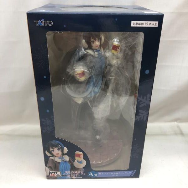 中古】未開封)A賞 描き下ろし桜島麻衣 フィギュア ｢タイトーくじ 青春