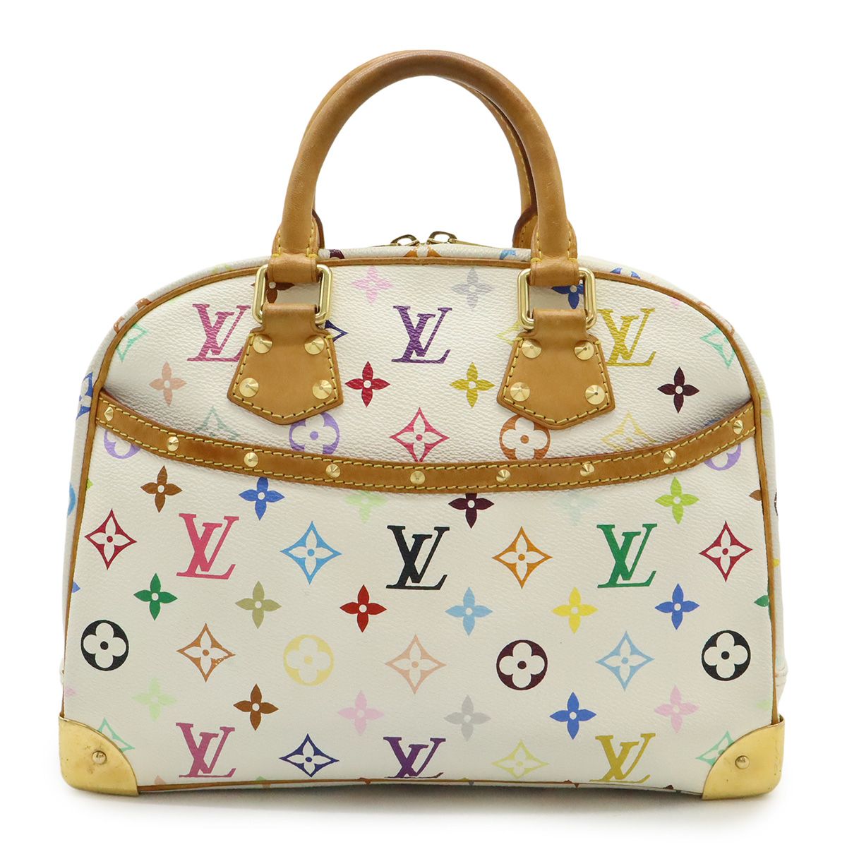 LOUIS VUITTON ルイ ヴィトン モノグラムマルチカラー トゥルーヴィル ハンドバッグ ブロン 白 ホワイト M 92663