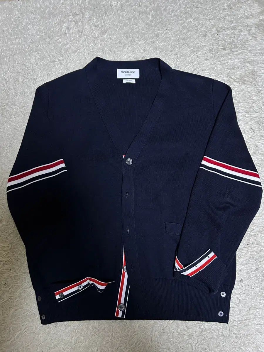 級 トム ブラウン ミラノステッチ アームバンド カーディガン