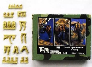 中古】プラモデル 1/48 Luftwaffe Fighter Pilots WWII(3体セット) -第