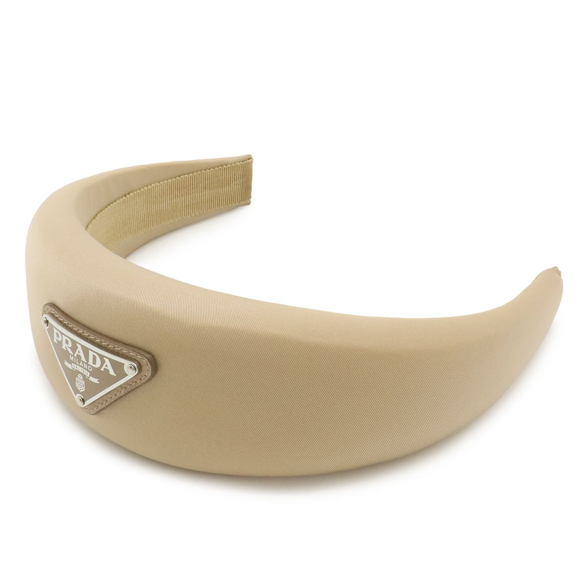 PRADA プラダ トライアングルロゴ カチューシャ ヘアバンド ヘア