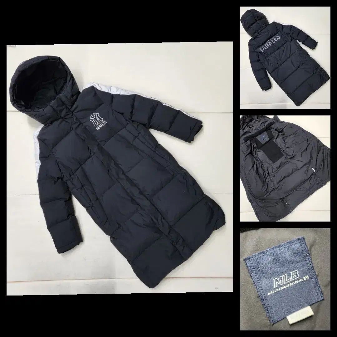 MLB ジュニア YORK Yankees ダックダウン ダウンジャケット ロング丈 アウター 165 55 66